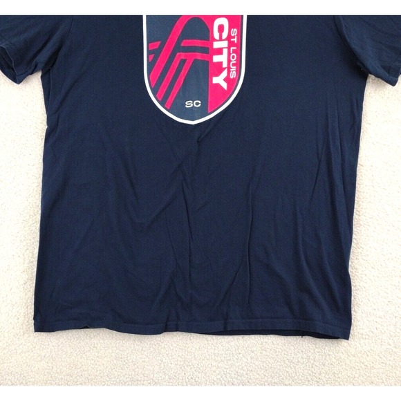 Fanatics St Louis City SC Navy Blue T Shirt Mens Large Soccer Athletic - Picture 9 of 16